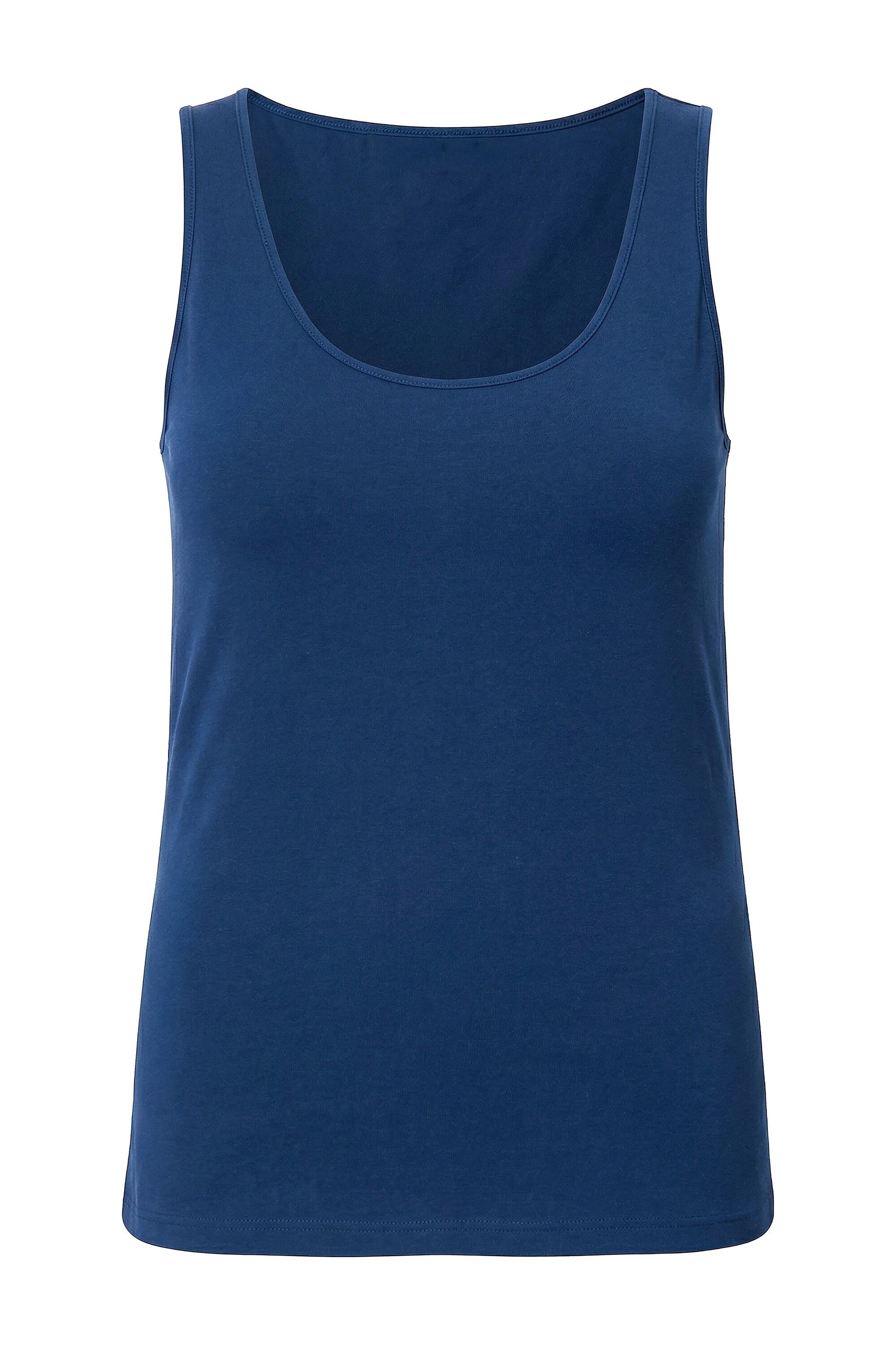 Studio Untold Longtop Basic-Top weiter Ausschnitt Stretchjersey günstig online kaufen