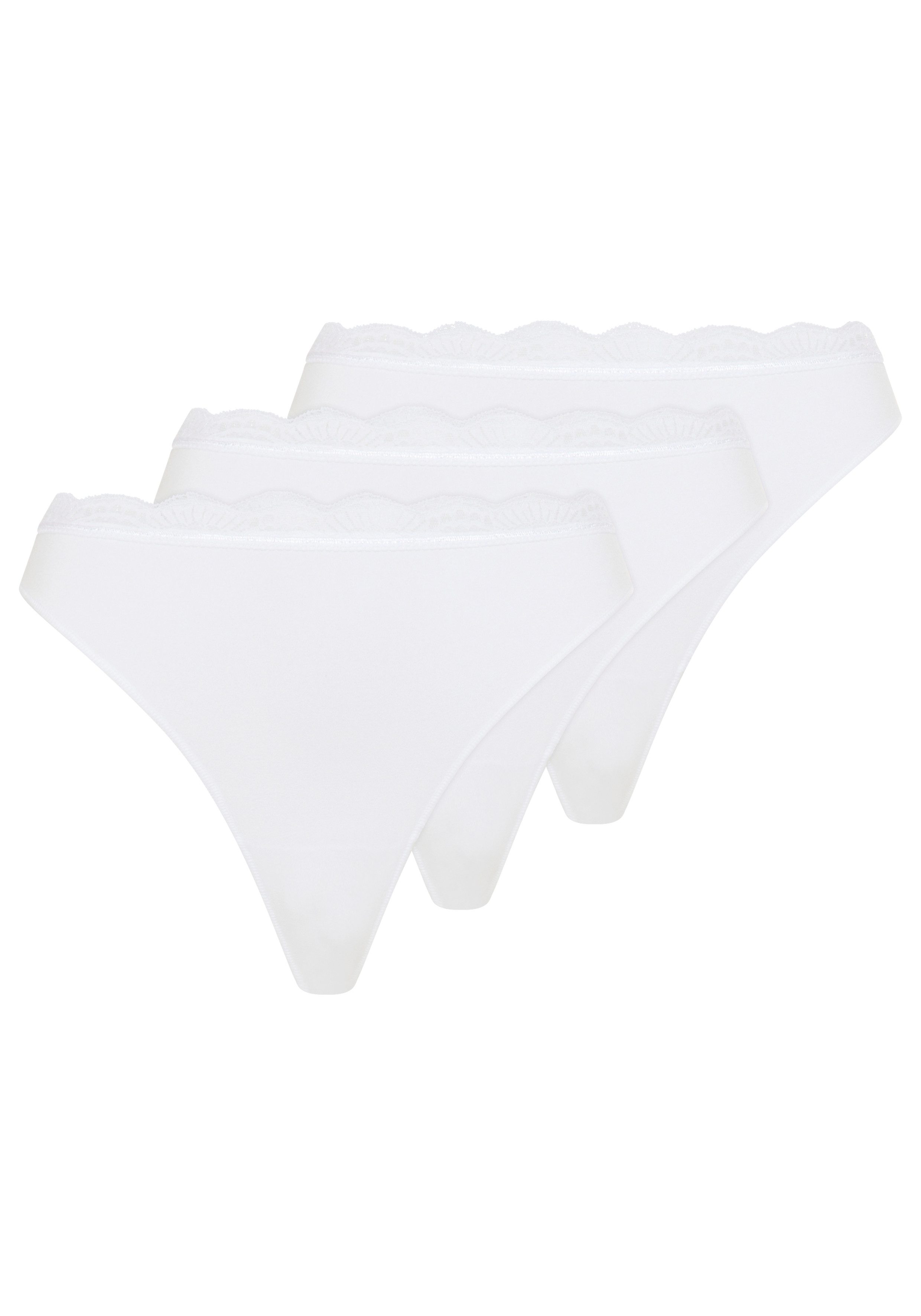 Tanga BASIC COLLECTION COTTON WITH LACE