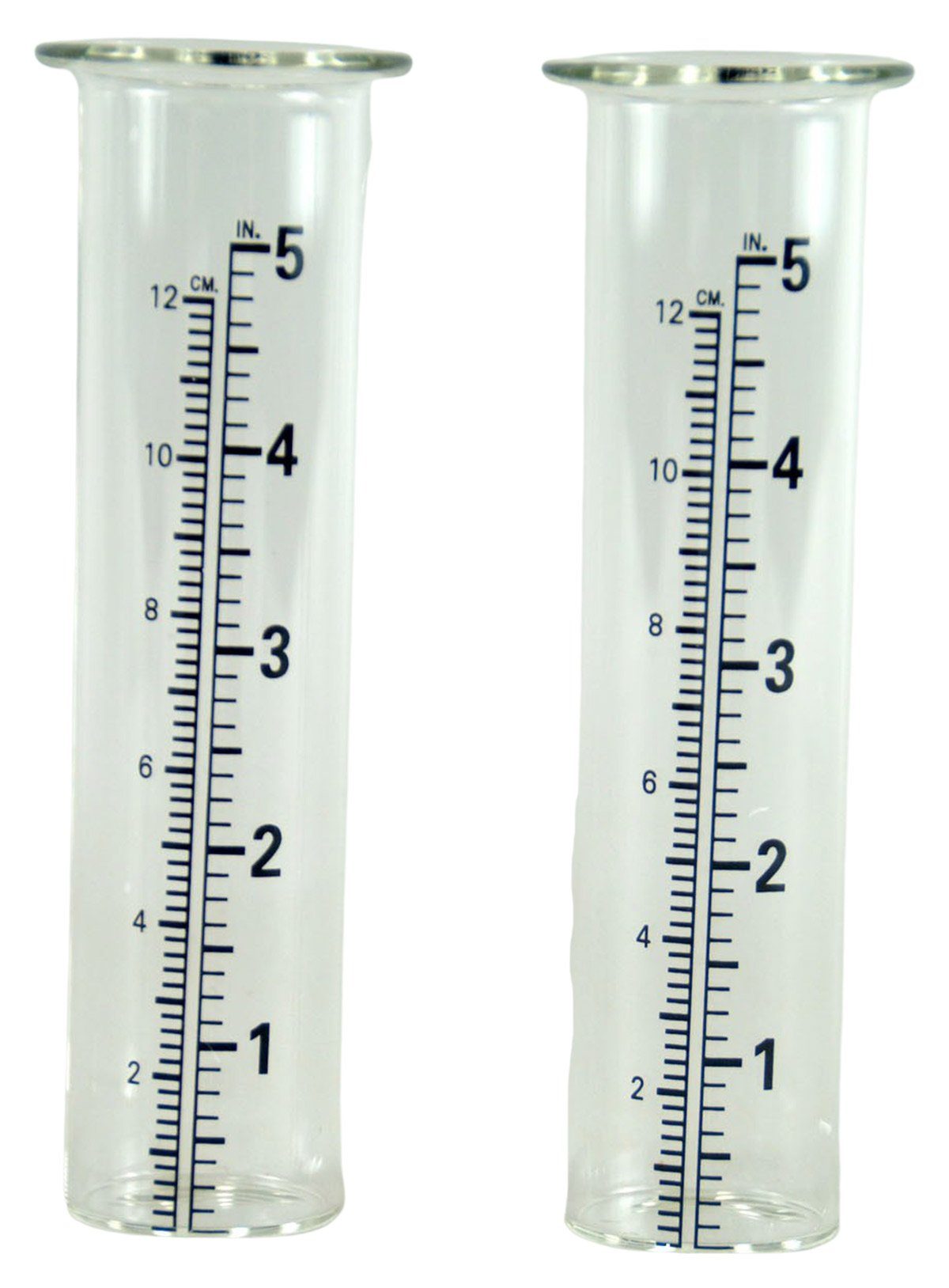 Regenmesser 2-tlg Ersatzglas für Regenmesser Glaszylinder für Niederschlagsmesser