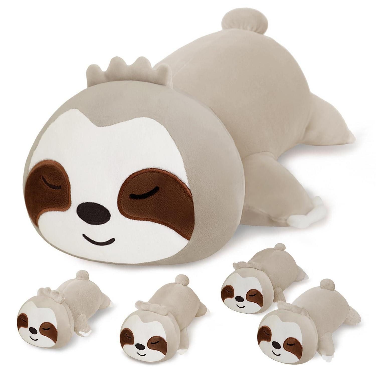 LuxusKollektion Kuscheltier Plüschtier 4er Babys Geburtstagsgeschenk Mädchen Jungen Sloth (1-St)