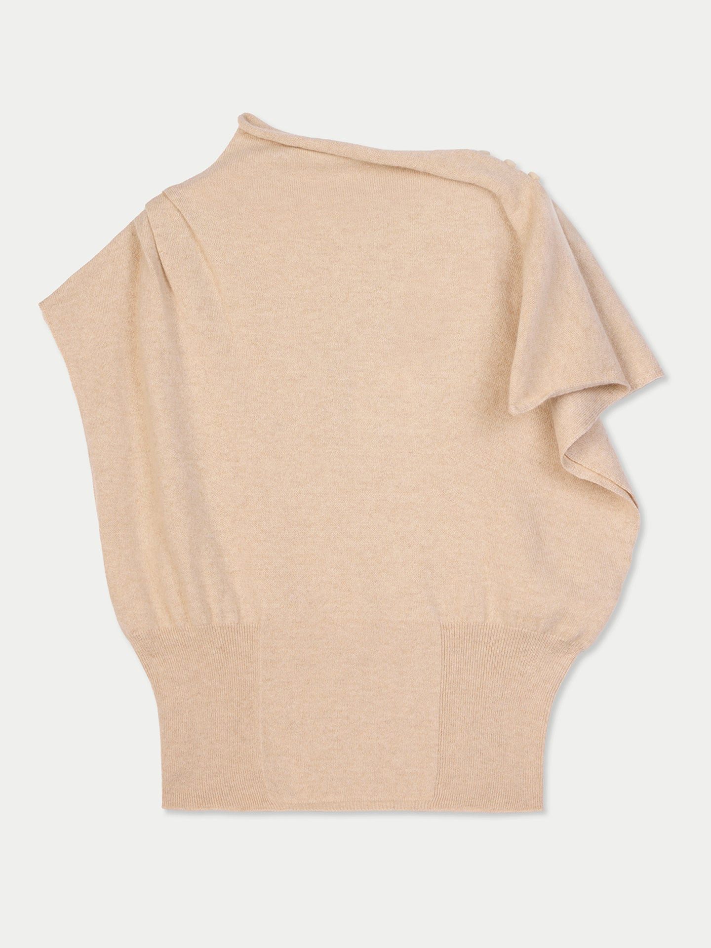 GOBI Cashmere Stricktop Asymmetrisches Kaschmir-Top