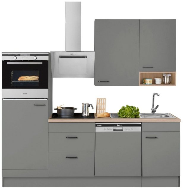 OPTIFIT Küchenzeile Elga, Premium Küche, Soft Close Funktion, großen Vollauszügen, Breite 230 cm  - Onlineshop Otto
