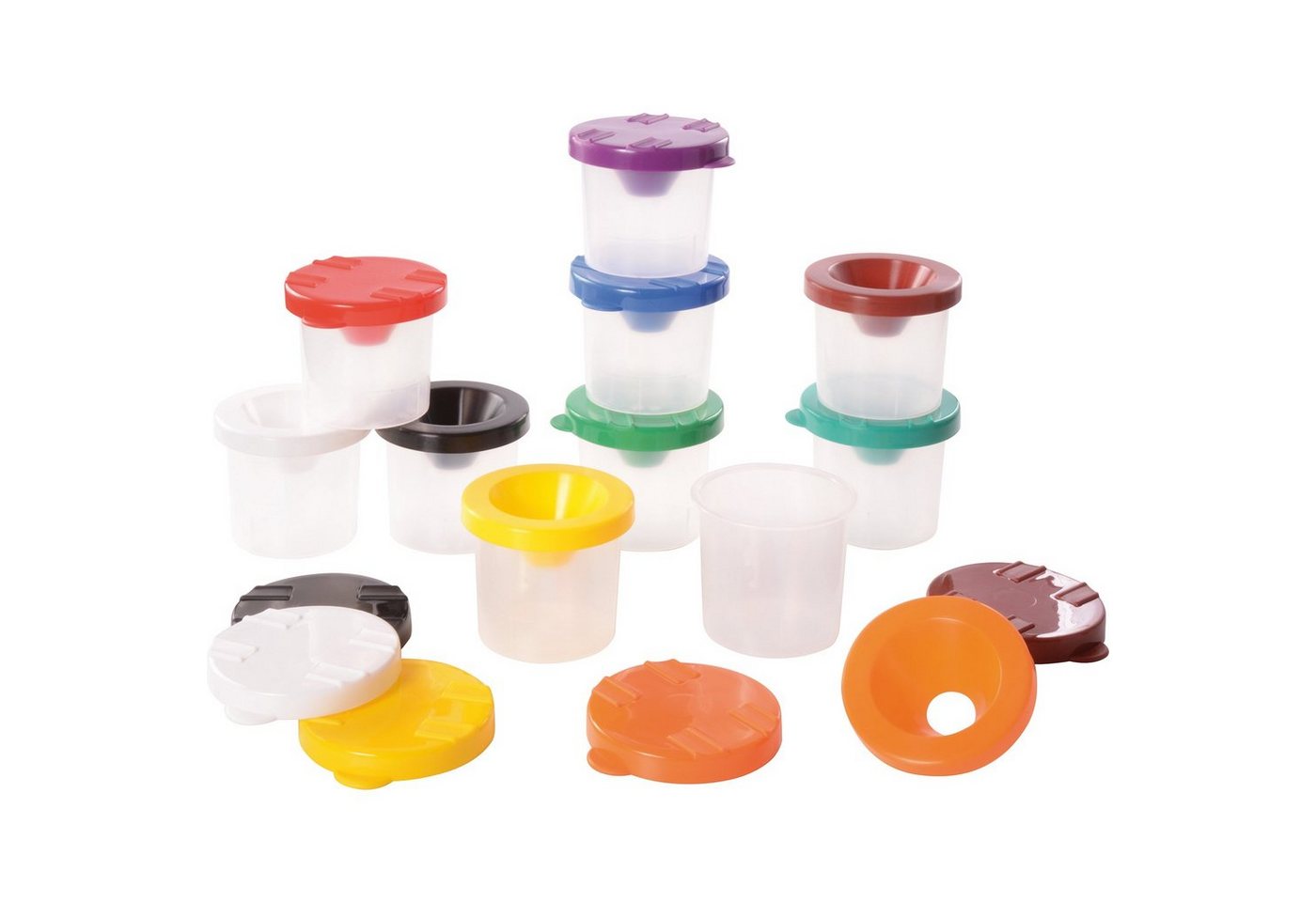 EDUPLAY Experimentierkasten Pinselbecher 10er Set