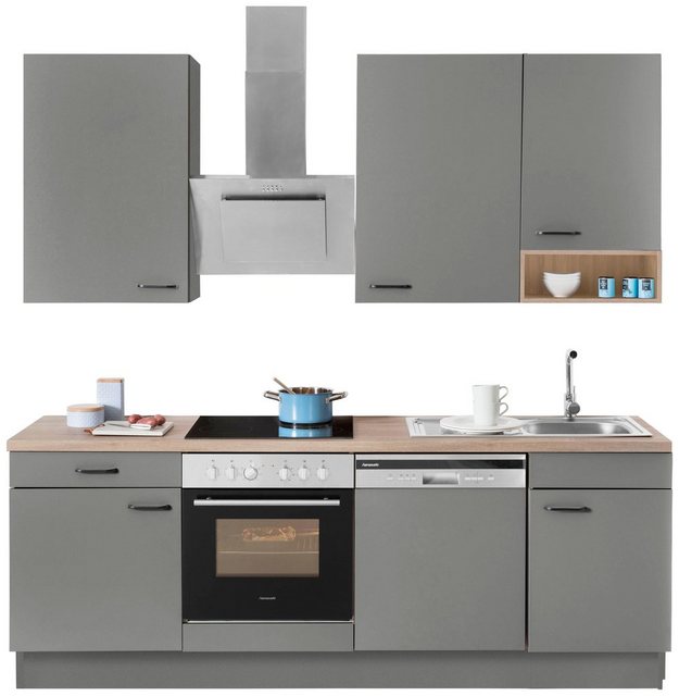 OPTIFIT Küchenzeile Elga, Premium Küche mit Soft Close Funktion, Vollauszug, Breite 230 cm  - Onlineshop Otto