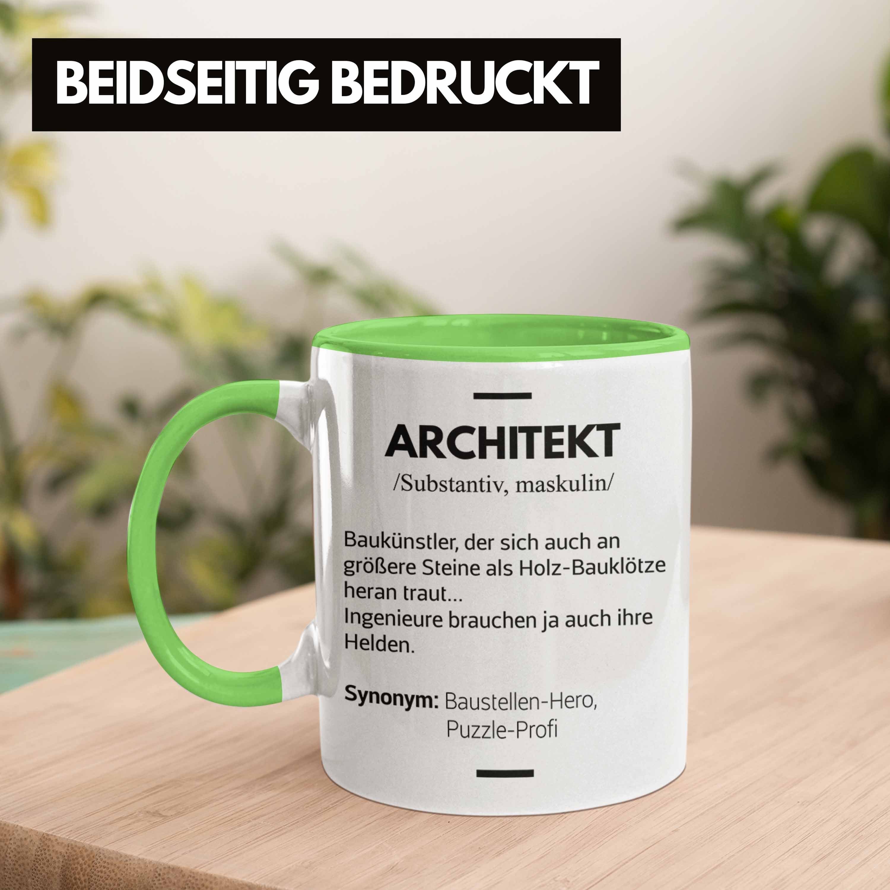 - Architektur Lustig Trendation Architekten Tasse Tasse Spruch Trendation Spruch Geschenke Grün Geschenkidee Architekt Kaffeetasse mit