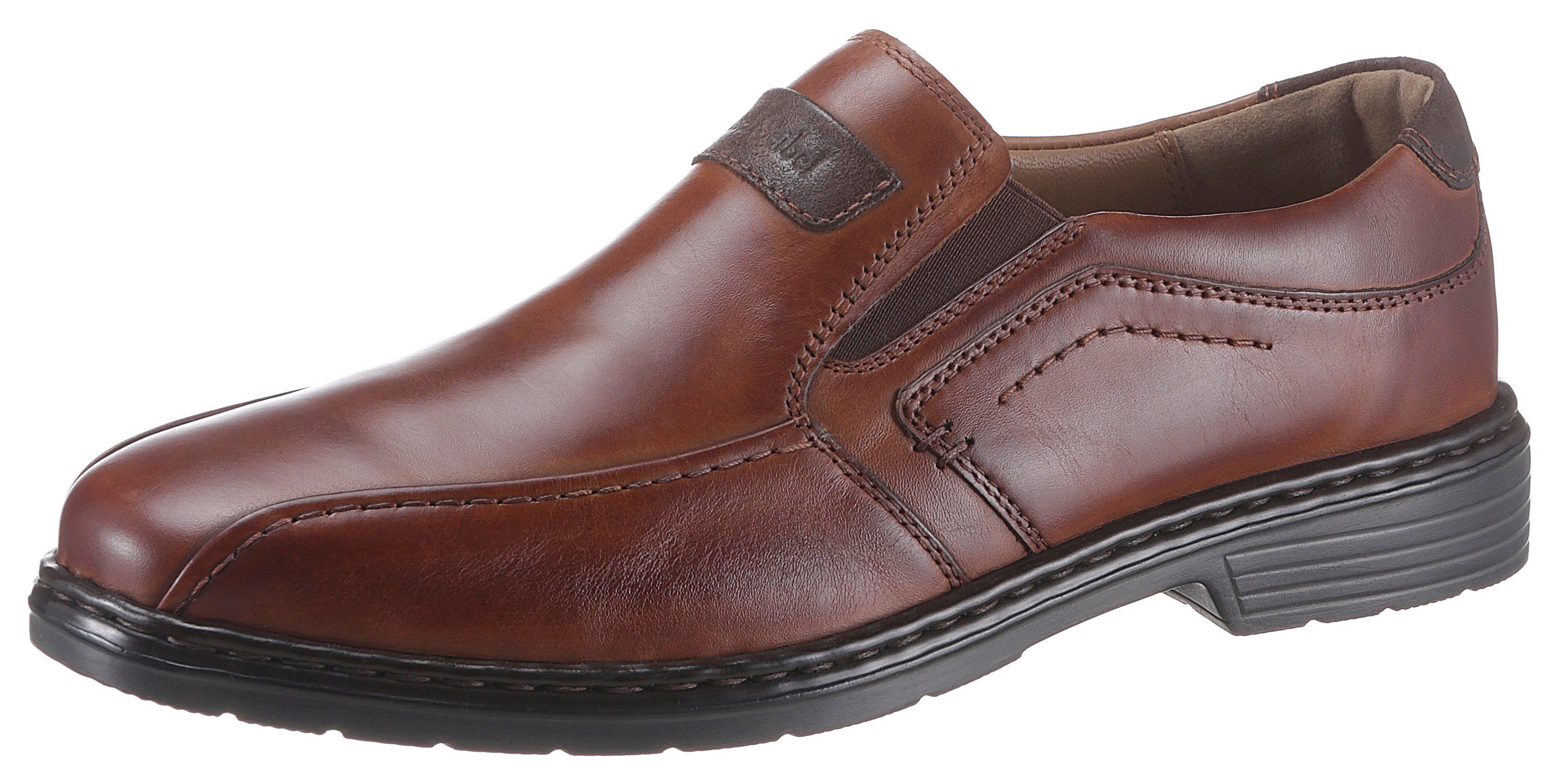 Josef Seibel Alastair Slipper mit seitlichen Stretcheinsatz cognac