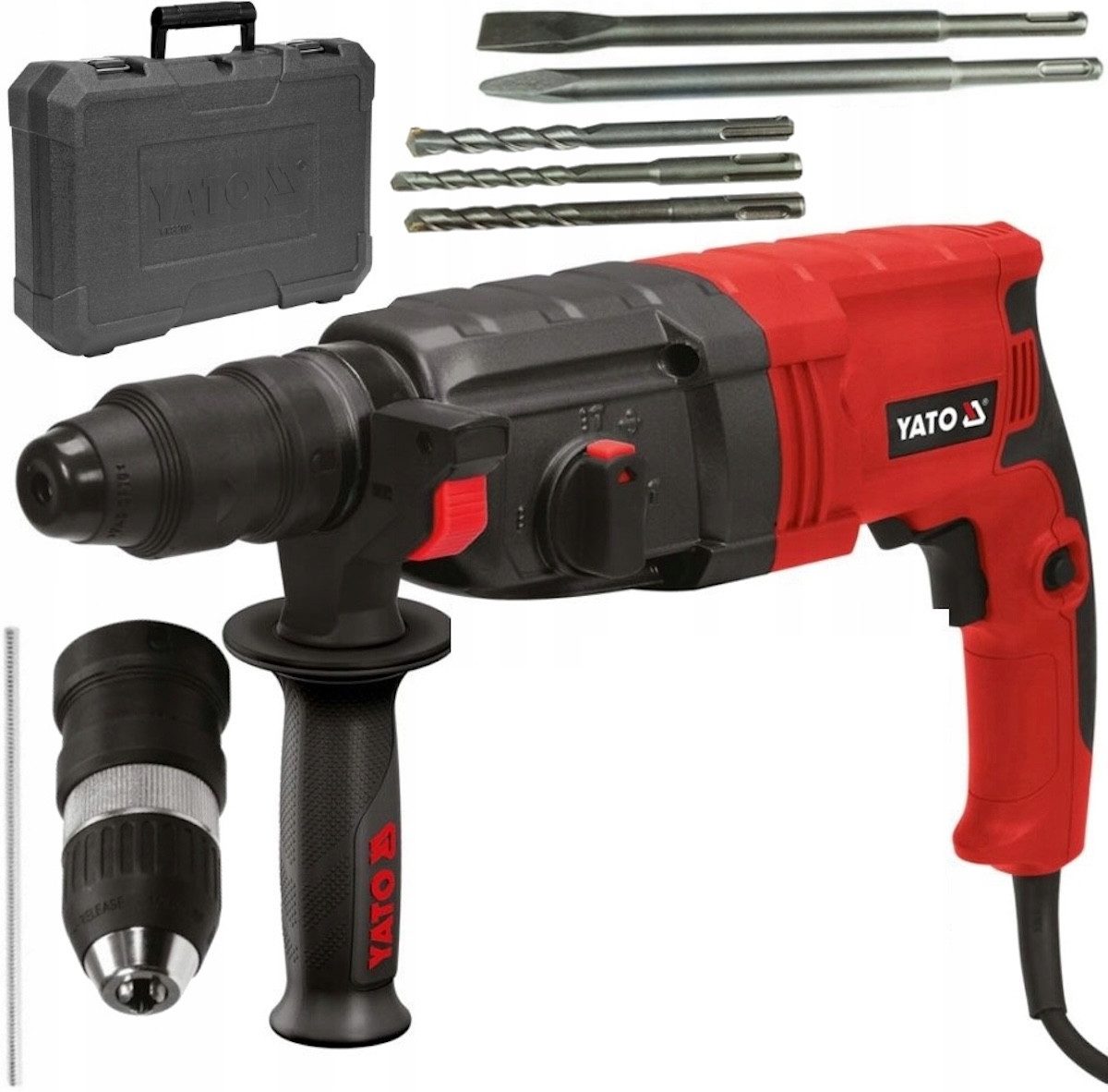 Akku-Bohrhammer Bohrhammer 850W, SDS-PLUS mit Meißelfunktion, 3,3J, 3kg