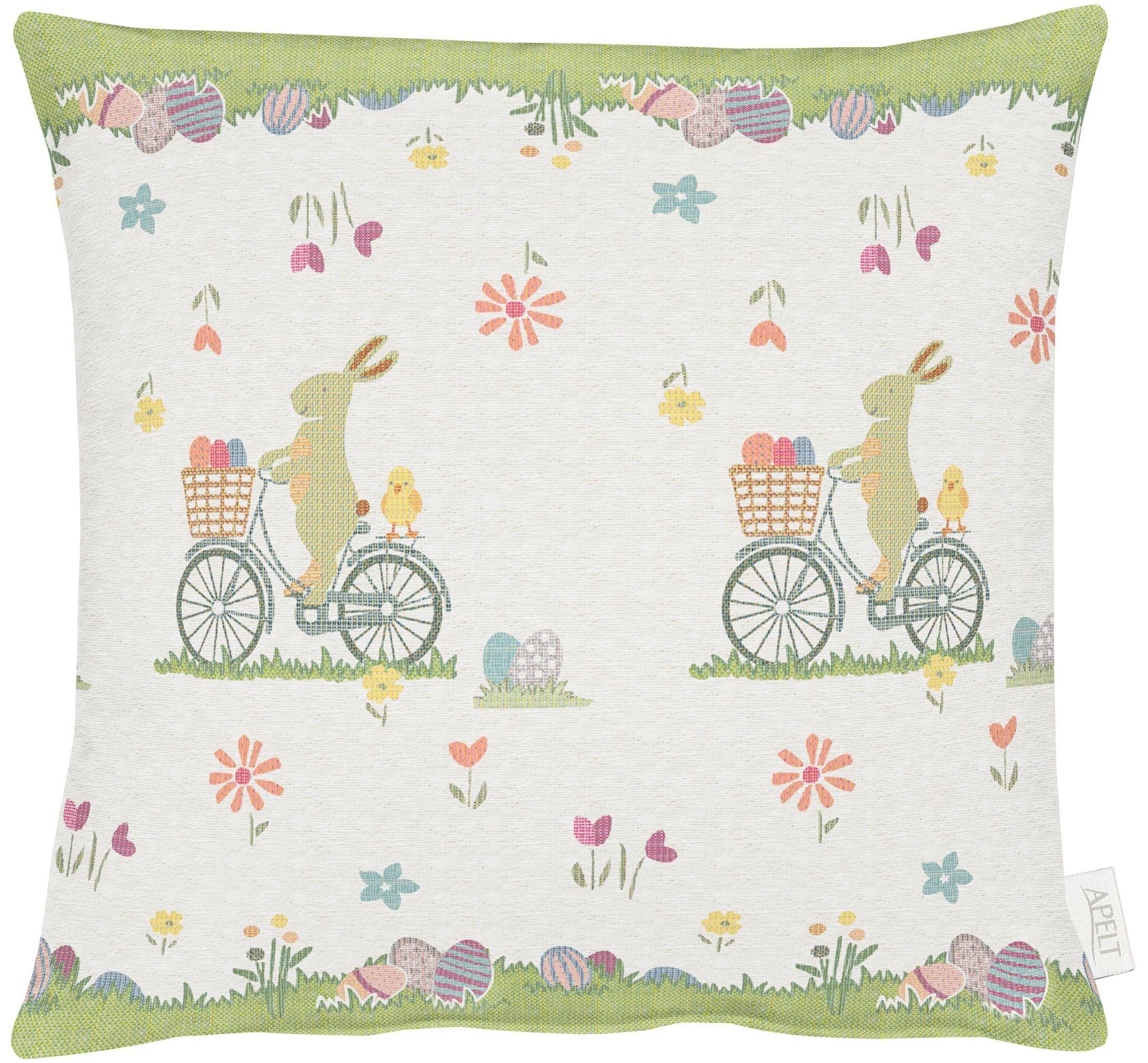 ApeltCharlotteKissenbezug40 x 80 cmweiß grün rose