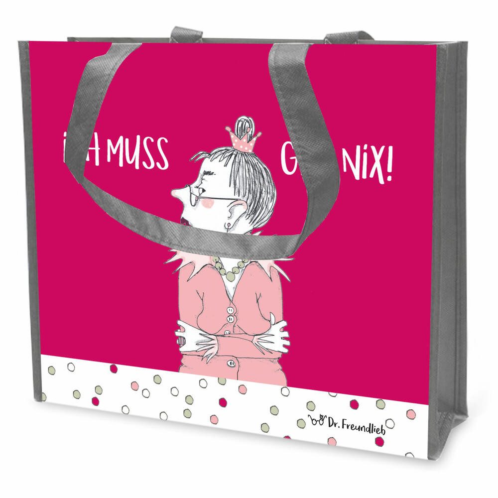 Goebel Shopper Goebel Einkaufstasche Barbara Freundlieb - Ich muss gar nix, günstig online kaufen