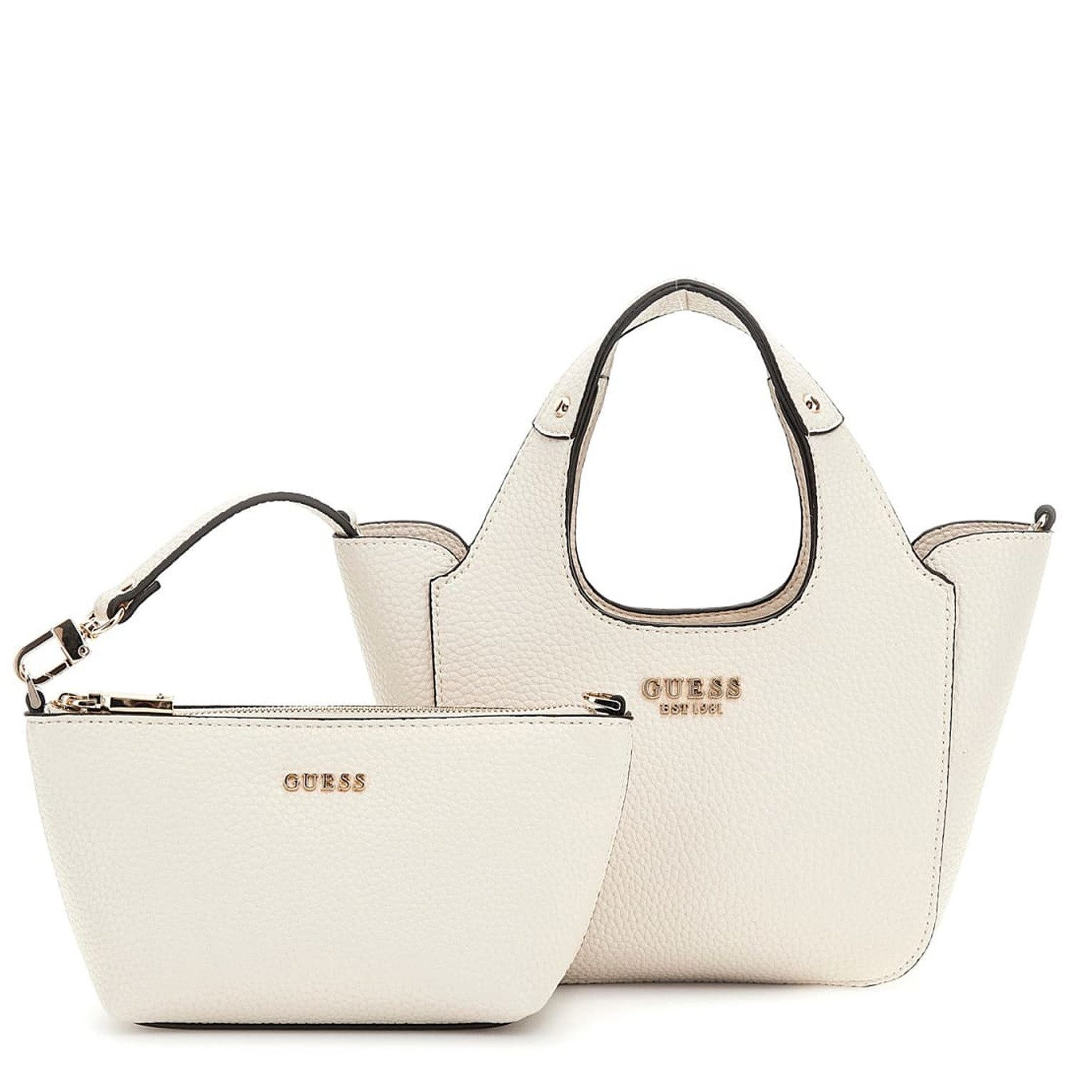 Guess Umhängetasche GUESS Damen Handtasche Helina Bone (1, 1-tlg., 1) günstig online kaufen
