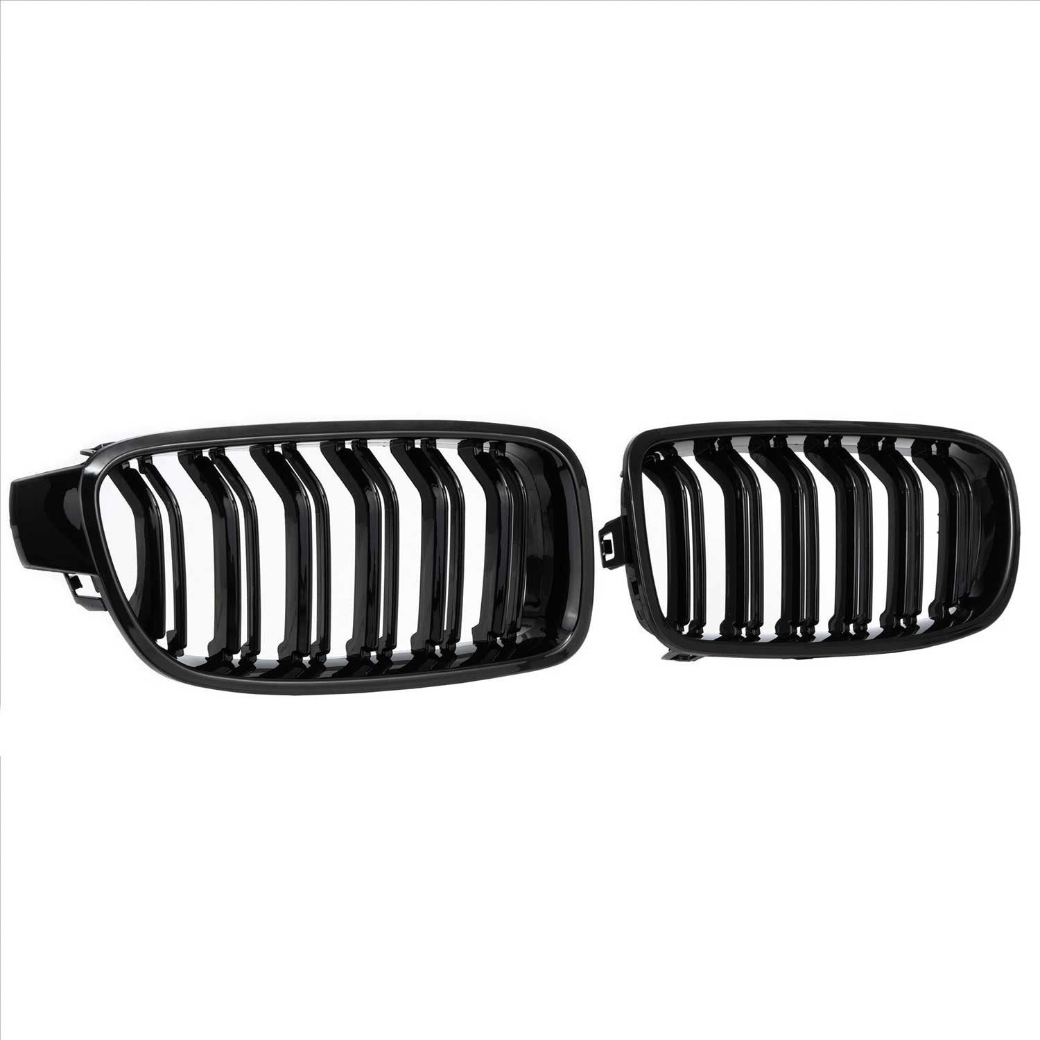 OMAC Frontstoßstange Kühlergrill Kühlergitter für BMW F30 F31 2011-2019 schwarz 1tlg, 1-St. – Bild 3 von 5