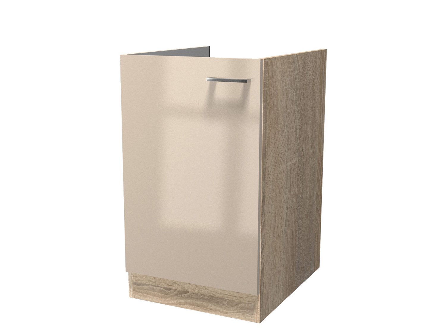 Flex-Well Spülenunterschrank Spülenunterschrank ohne AP - 50 cm - Kaschmir Sonoma Eiche – Neapel