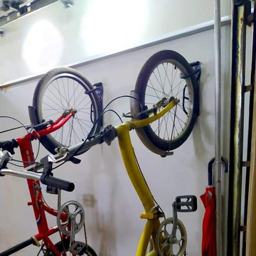 CALIYO Fahrradwandhalterung 4er Stück Fahrradhalter Fahrradwandhalterung Fahrradaufhängung Wandhalterung für Fahrrad Rennrad Mountainbike Maximale Tragfähigkeit 30KG pro Stück (4-tlg), für Wand in Wohnung Keller Garage Variation