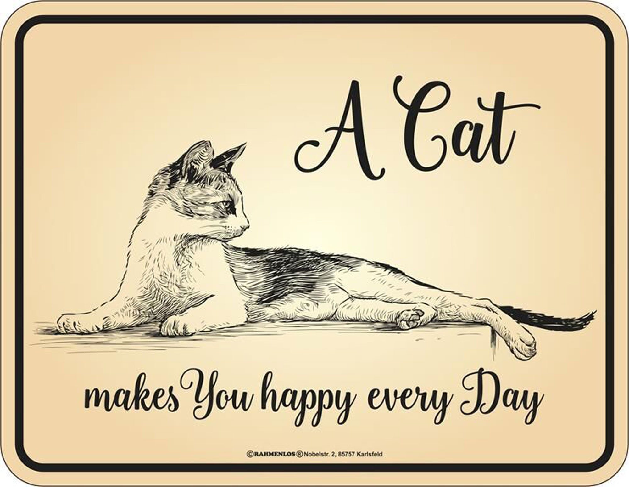 Magnet Katzen - Магніти - Cat makes you happy