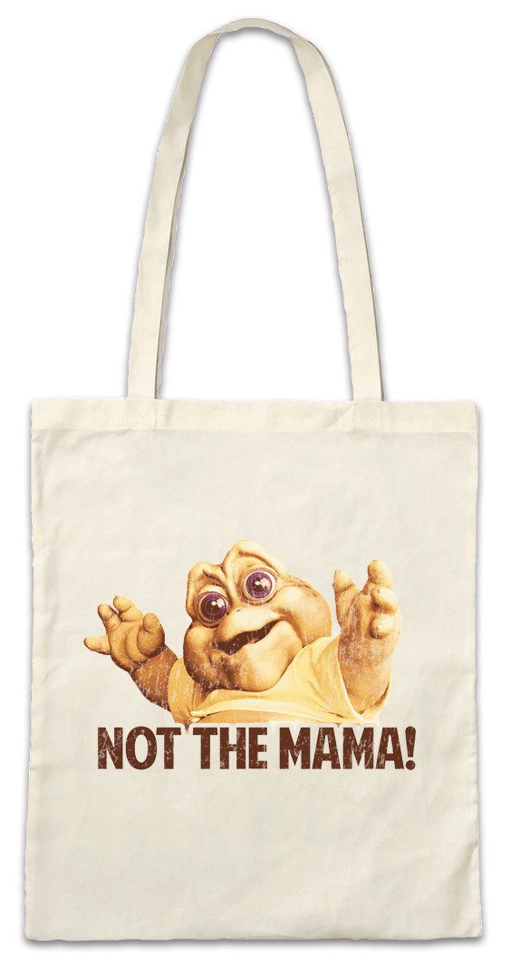 Beuteltasche Not The Mama Stofftasche Logo Die Zeichen Company Dinosaurs Symbol