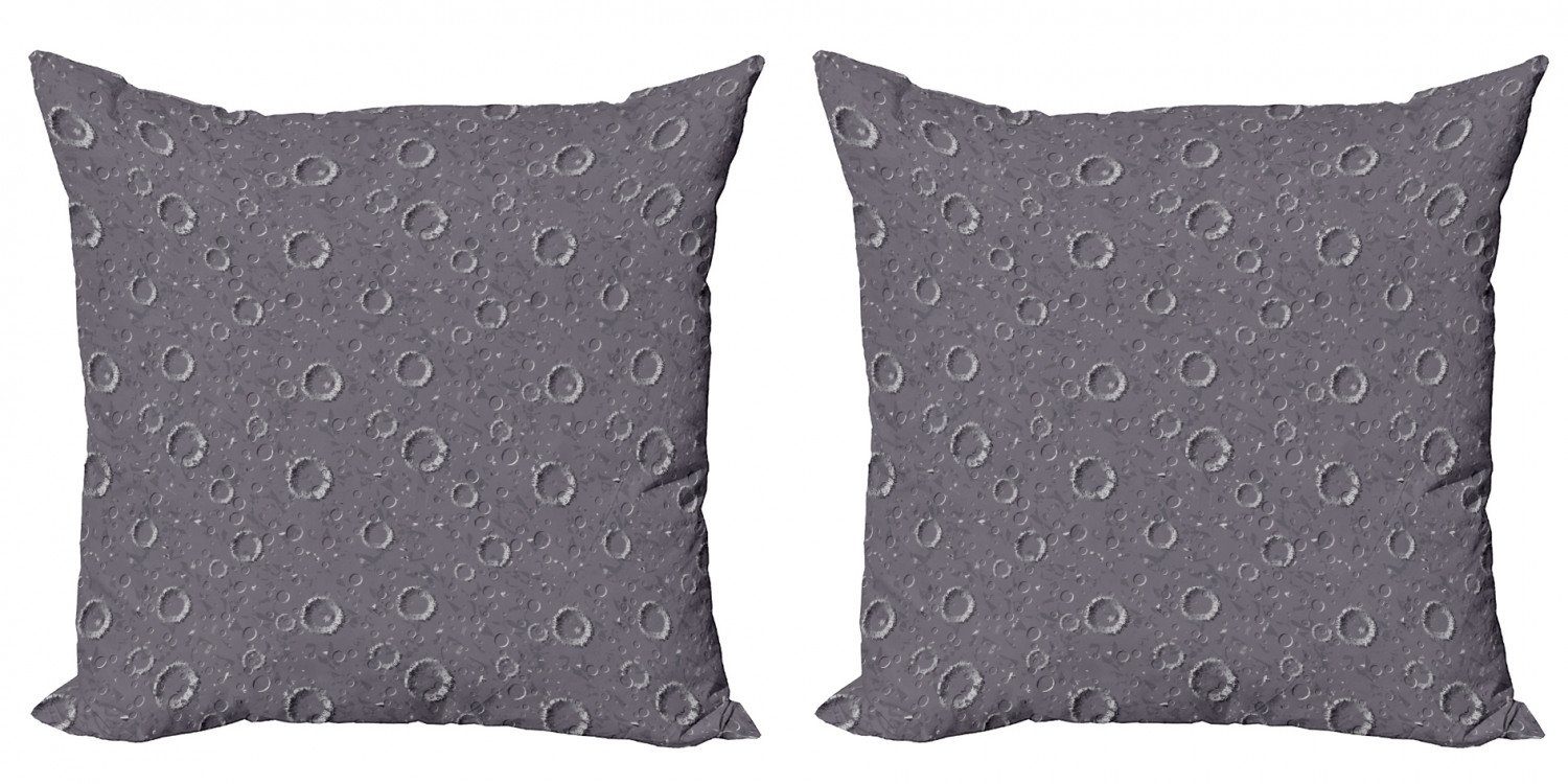 Kissenbezüge Modern Accent Doppelseitiger Digitaldruck, Abakuhaus (2 Stück), Platz Asteroid Oberfläche Krater | Kissenbezüge