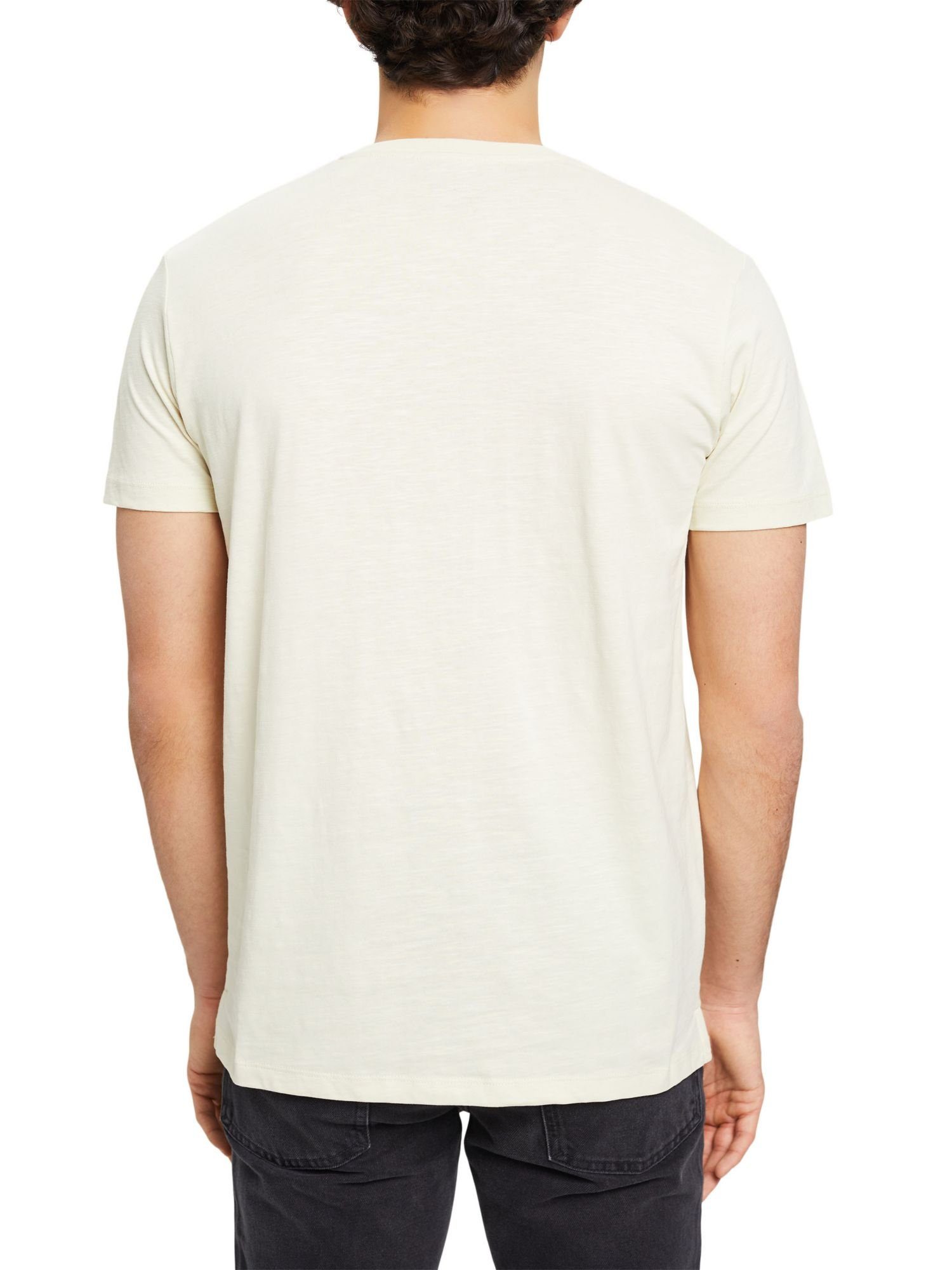 Baumwoll-T-Shirt ICE Esprit Brusttasche mit (1-tlg) T-Shirt