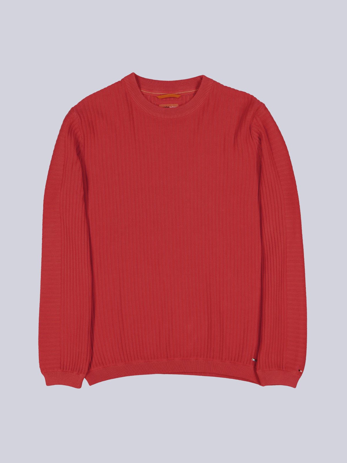 emilio adani Rundhalspullover Herren Pullover regular, Rot