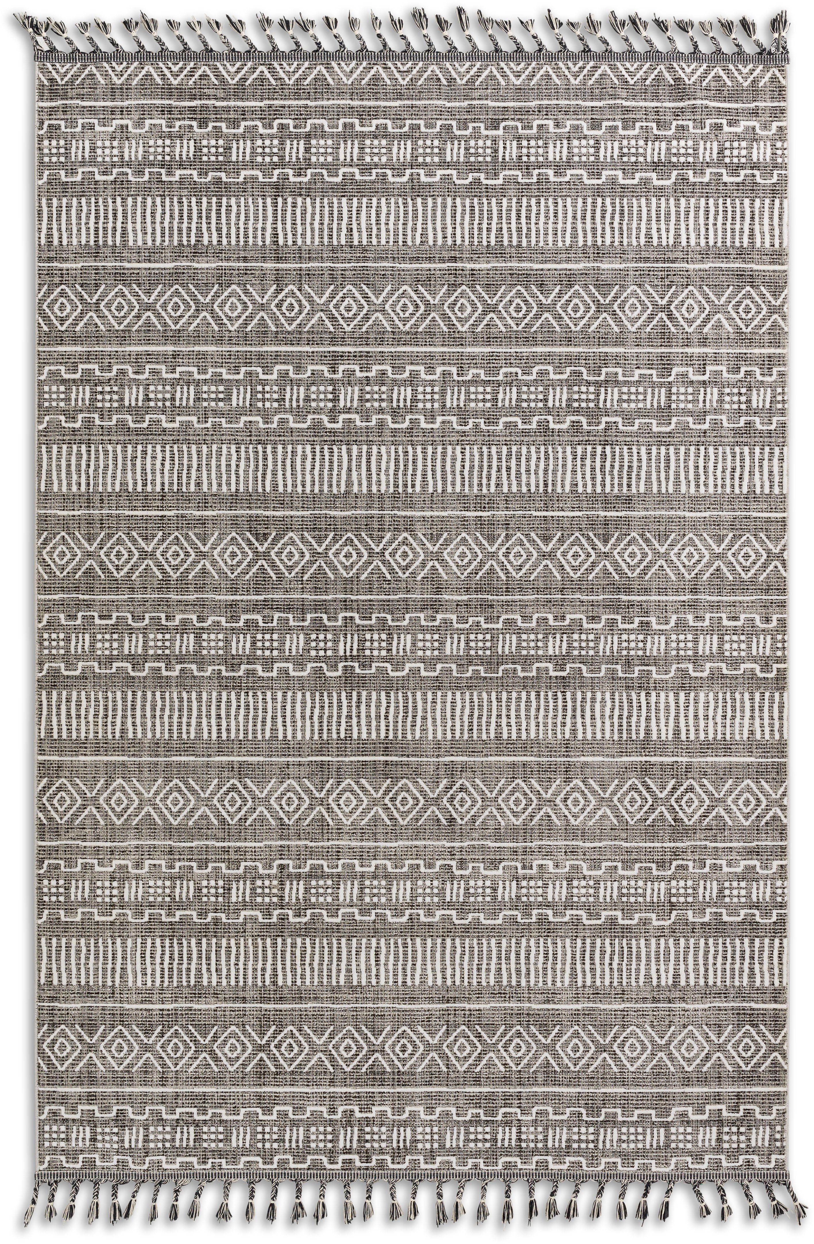Teppich Ravenna Kurzflorteppich Höhe: eleganter ASTRA, 6634 mit Fransen 224, rechteckig, 5 mm