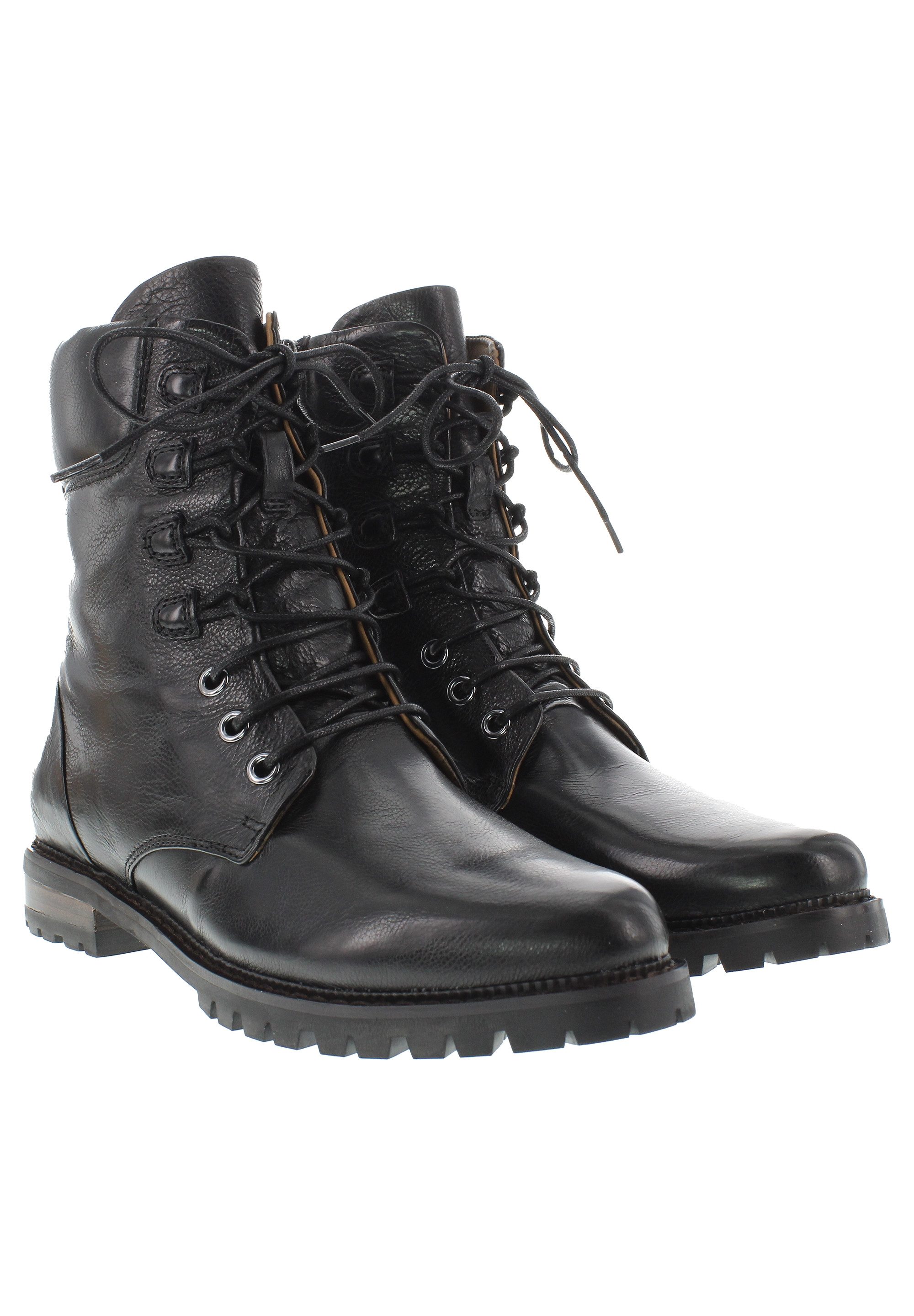 Everybody NYSSA - Feminine Stiefelette mit echt Lammfell Futter Schnürstief günstig online kaufen