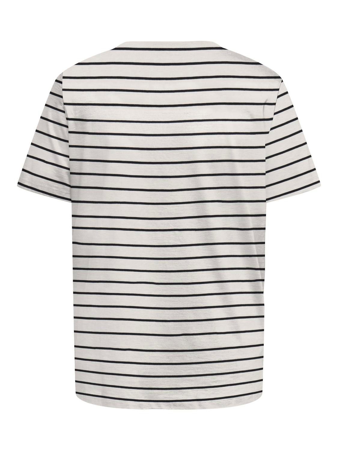 ONLY CARMAKOMA Rundhalsshirt CARBLOOM LIFE S/S TOP JRS