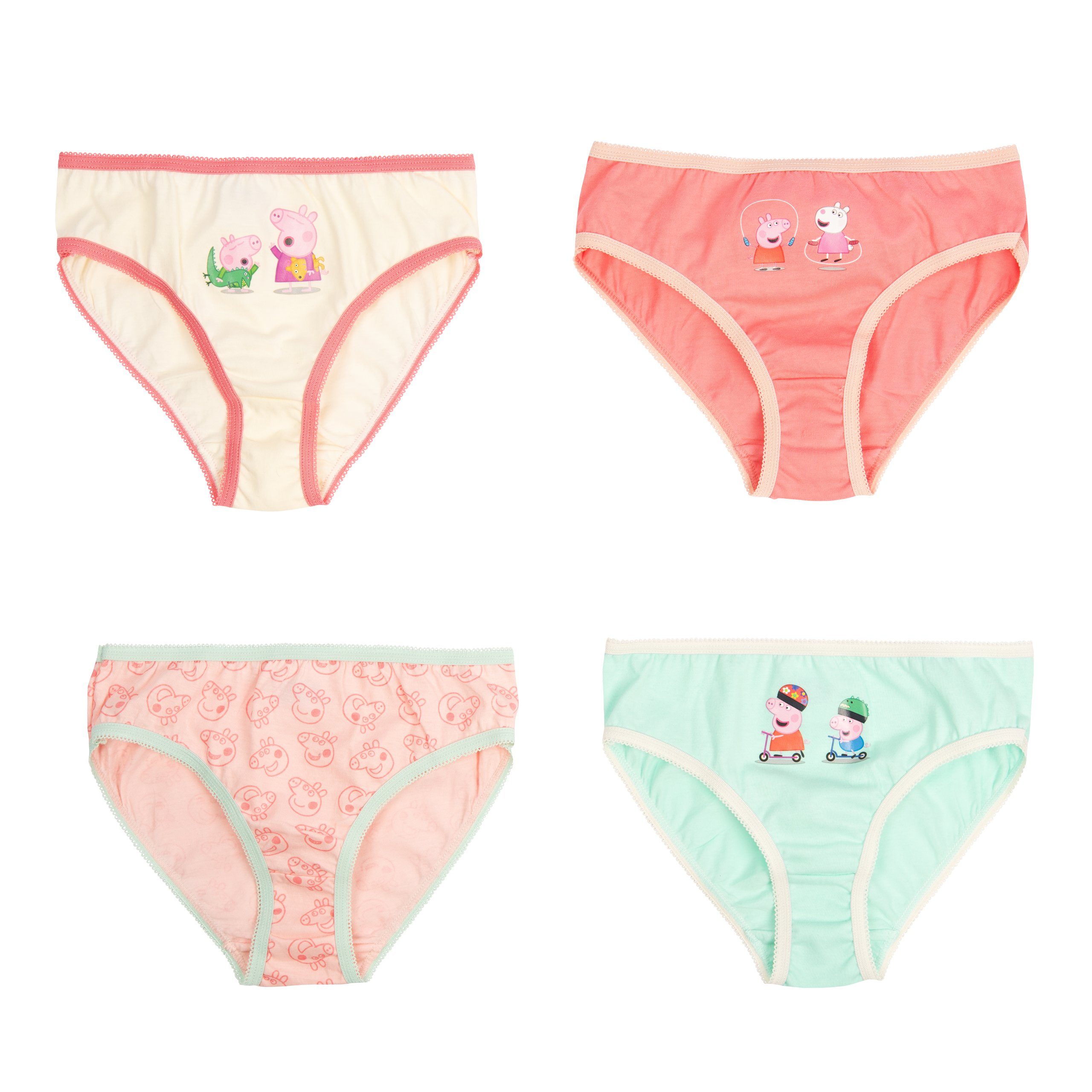 United Labels® Panty Peppa Wutz - Bunt (4er Pack)
