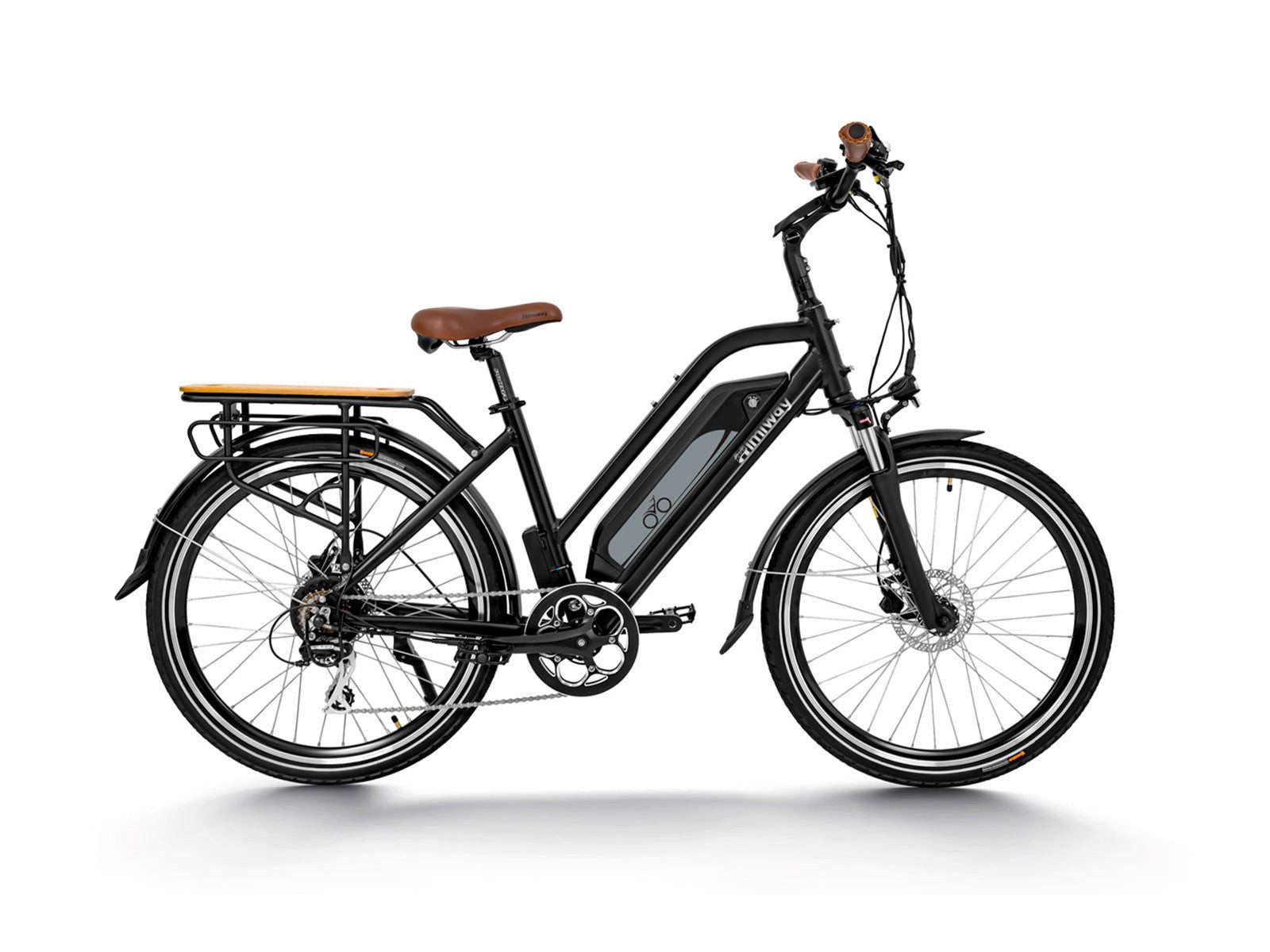 DOTMALL E-Bike Cityrad 26 X 1,95 Zoll City Pedelec mit 36V 18,2Ah Akku,Shimano 7 Gang