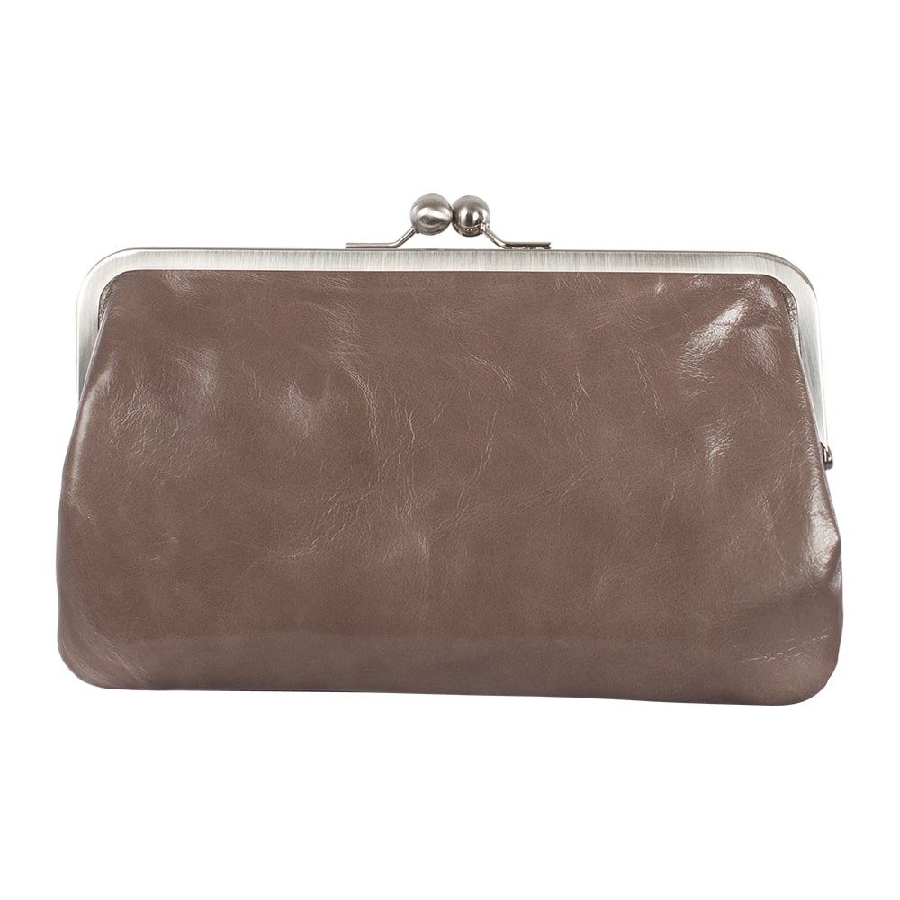 VOLKER LANG Abendtasche MARLENE  Elegante Damen Bügeltasche aus italienischem Leder
