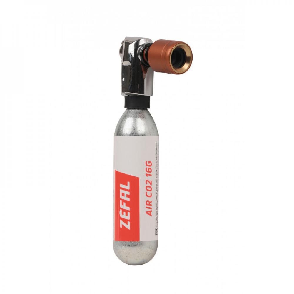 Zefal Fahrradpumpe Zéfal CO?-Miniluftpumpe EZ Big Shot Silber/Bronze One Size Silber - sc