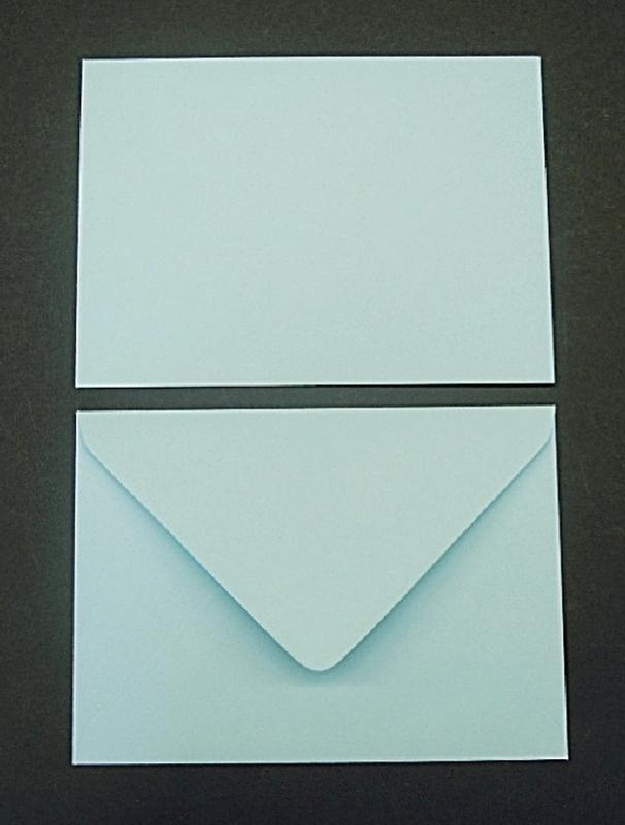 Blanke Briefhüllen Briefumschlag Конверты C6 100g/qm gummiert VE=100 Stück hellblau.