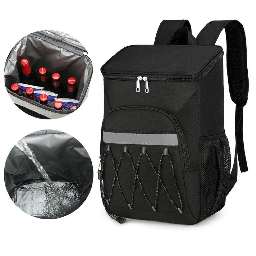wohnTRAUM24 Picknickkorb Kühlrucksack Thermo Rucksack, kühltasche,kühlbox (Groß Isoliert Kühlrucksack Wasserdichten Ultraleicht Rucksäcke Damen Herren Cooler Ba – Bild 2 von 5