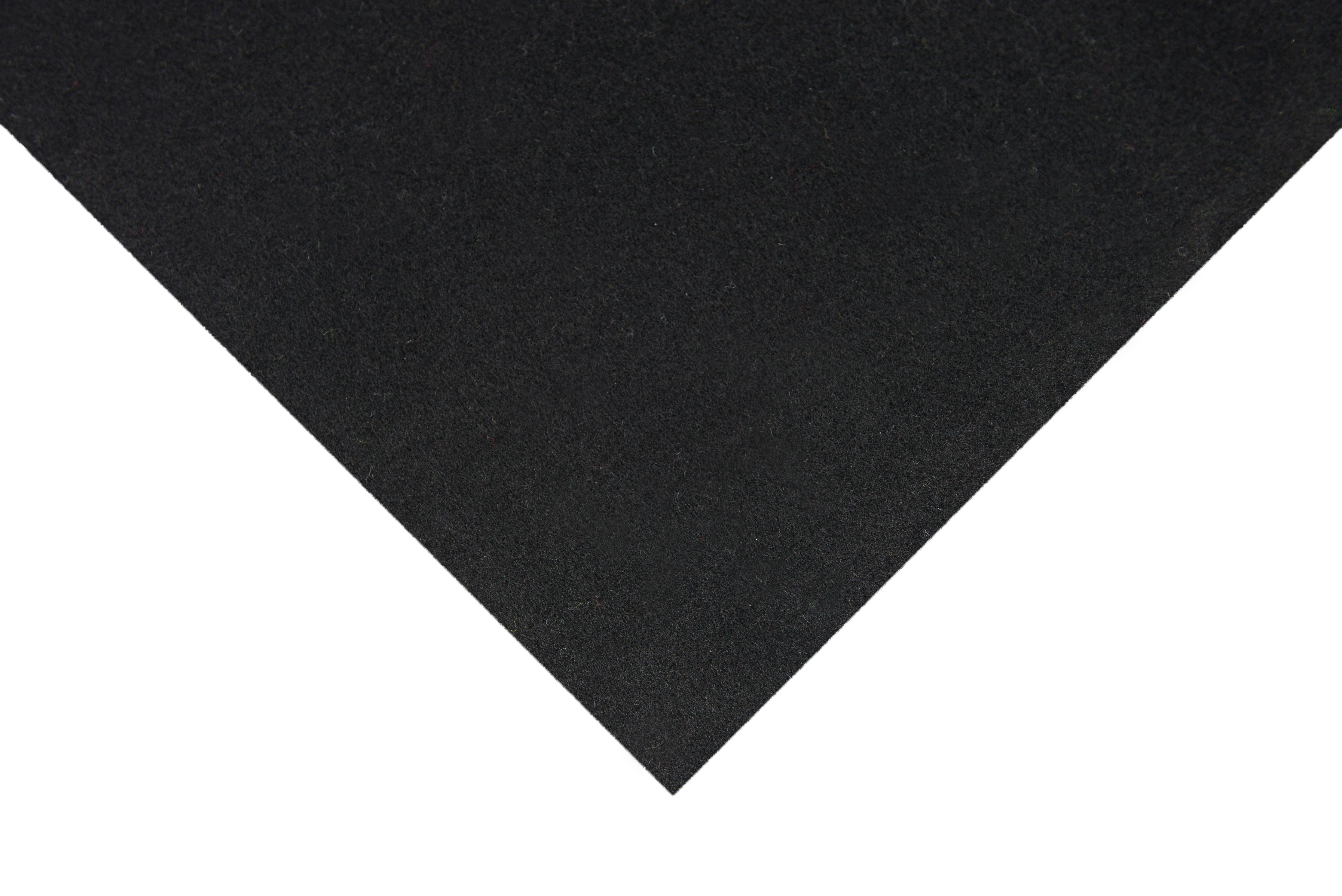 EraGreen Bastelfilz Bastelfilz Filz 1,5m Br. Dekostoff Wollfilz Filzstoff Filzrolle schwar