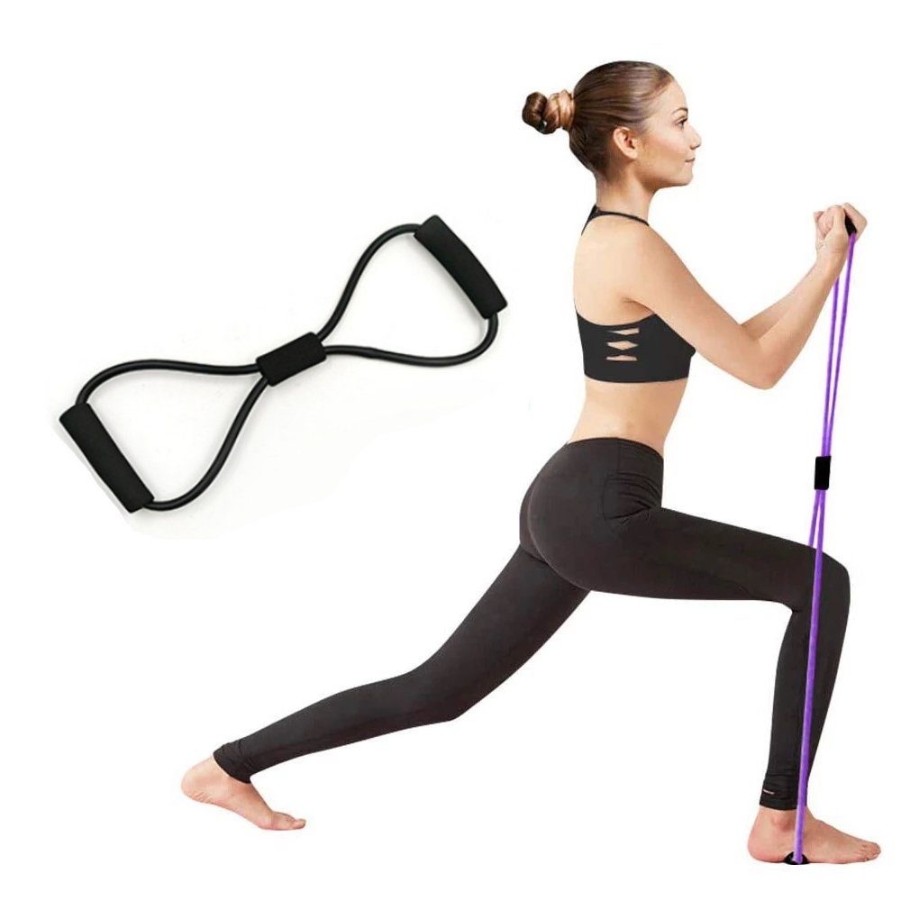 5tlg-Set Widerstandsbänder Gymnastikband Fitnessbänder Expander Resistance Yoga 