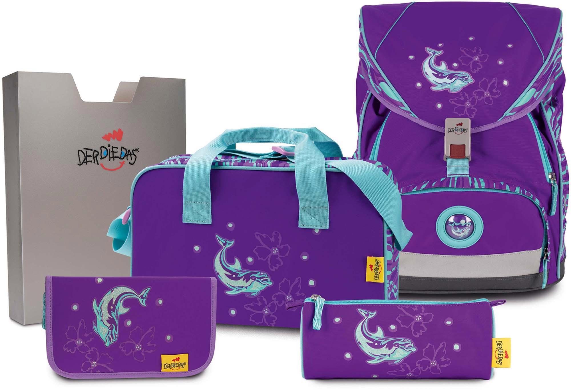 DerDieDas® Schulrucksack »ErgoFlex XL - Silver Dolphin« (Set) online ...
