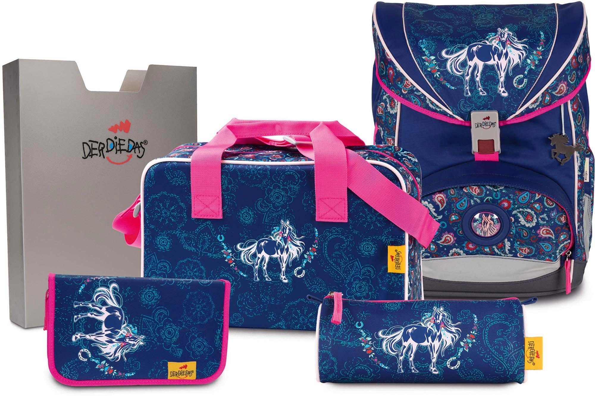 DerDieDas® Schulrucksack »ErgoFlex - Beauty« (Set, 5 ...
