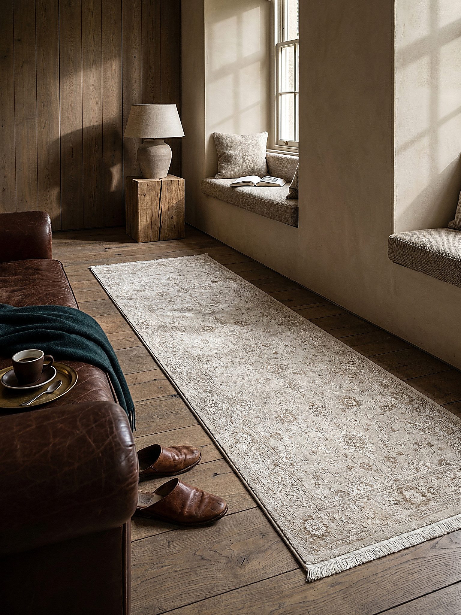 KADIMA DESIGN Teppich SCRIVIA Teppichläufer Beige 80x150 Orientalisch Polypropylen, Läufer, Höhe: 8 mm, Saugroboter-geeignet, Strapazierfähig, Pflegeleicht, Far – Bild 2 von 5