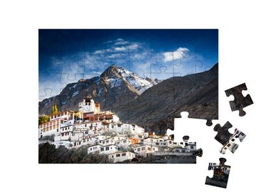 puzzleYOU Puzzle Kloster von Diskit im Nubra-Tal im Himalaya, 48 Puzzleteile, puzzleYOU-Kollektionen Himalaya