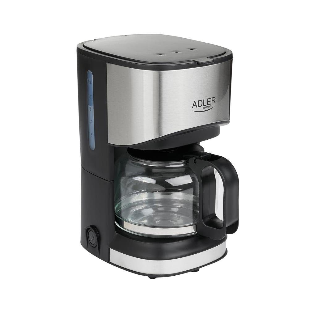 Adler Filterkaffeemaschine AD 4407, Kaffeemaschine, 0,7 L, 550 Watt,  Filter, Filterkasten, Glaskanne, Wasserstandsanzeige, Tropfschutz,  Warmhalteplatte, Überhitzungsschutz, schwarz/silber online kaufen | OTTO