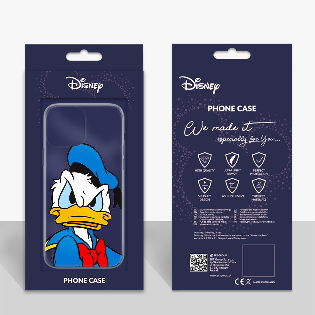 Disney Bumper Handyhülle Donald-003 Disney Partial Print Transparent