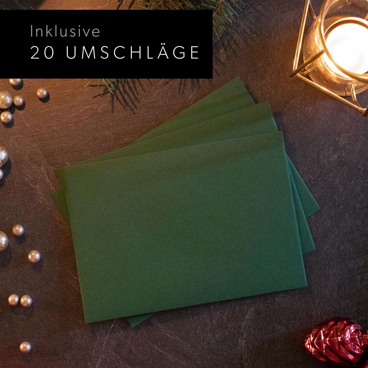 Germany 20 bigdaygraphix Made Umschlage, Weihnachtskarten inkl. Weihnachtskarte in