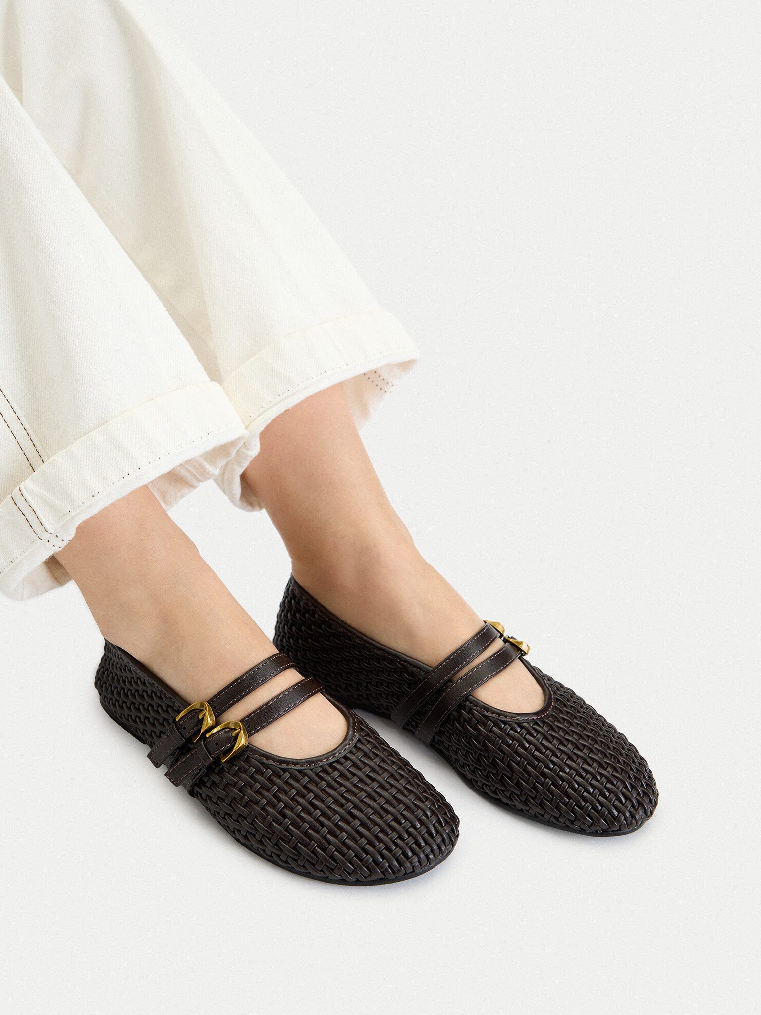 Jenny Jenny Women's Ballerinas Brown JENNY-CEO HY8172-1 Brown Ballerina