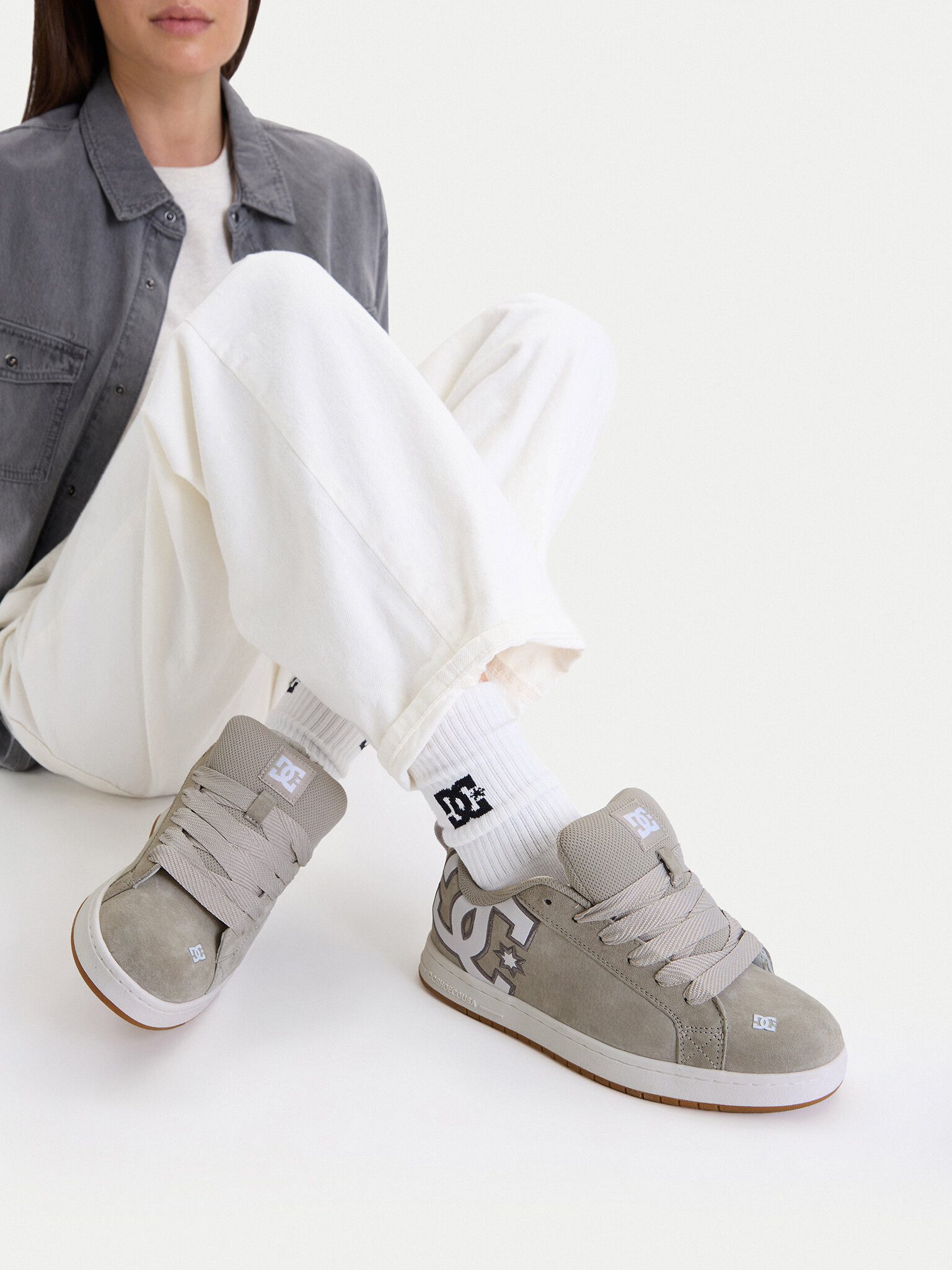 DC Shoes DC Shoes Damen-Sneakers Grau DC SHOES-CEOWB-V5-10116 Grau Sneaker