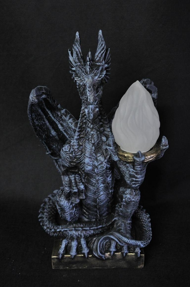 Stand Lampe 55cm P6821 JVmoebel Drachen Design Gothik Leuchten Skulptur Stehleuchte