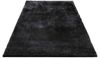 Hochflor-Teppich »Dana«, Bruno Banani, rechteckig, Höhe 30 mm, Uni-Farben, besonders weicher und flauschiger Teppich durch Microfaser, pflegeleicht, ideale Teppiche für Wohnzimmer, Schlafzimmer & Esszimmer