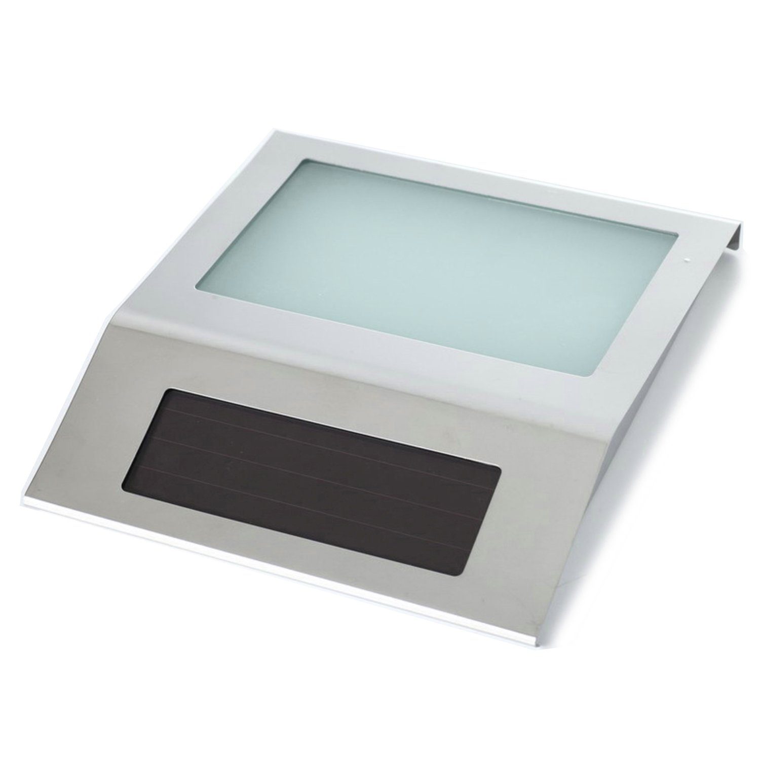 Maclean Hausnummer MCE172, Beleuchtete Hausnummer LED Metall Solarlampe