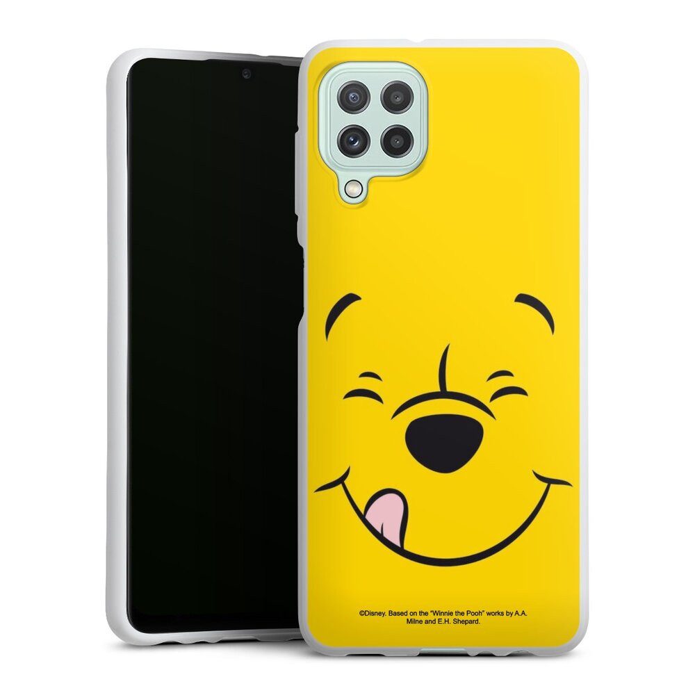 DeinDesign Handyhülle Winnie Puuh Offizielles Lizenzprodukt Disney Puuh Closeup, Samsung Galaxy A22 4G Silikon Hülle Bumper Case Handy Schutzhülle
