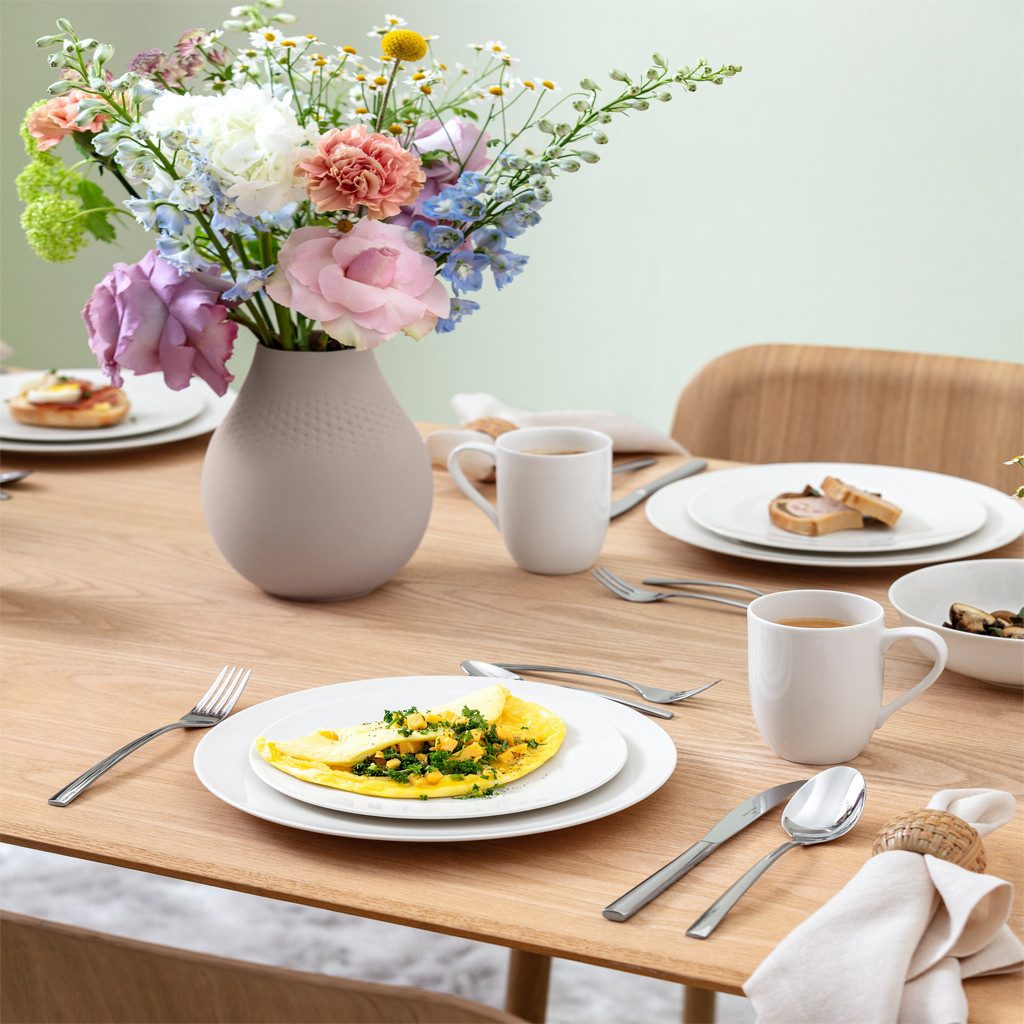Villeroy & Boch Kaffeeservice For Me Kaffeebecher-Set 2-teilig (2-tlg), 2 Personen, Porzellan, Premium Porcelain, mikrow.- & spülm.sicher, Made in Germany