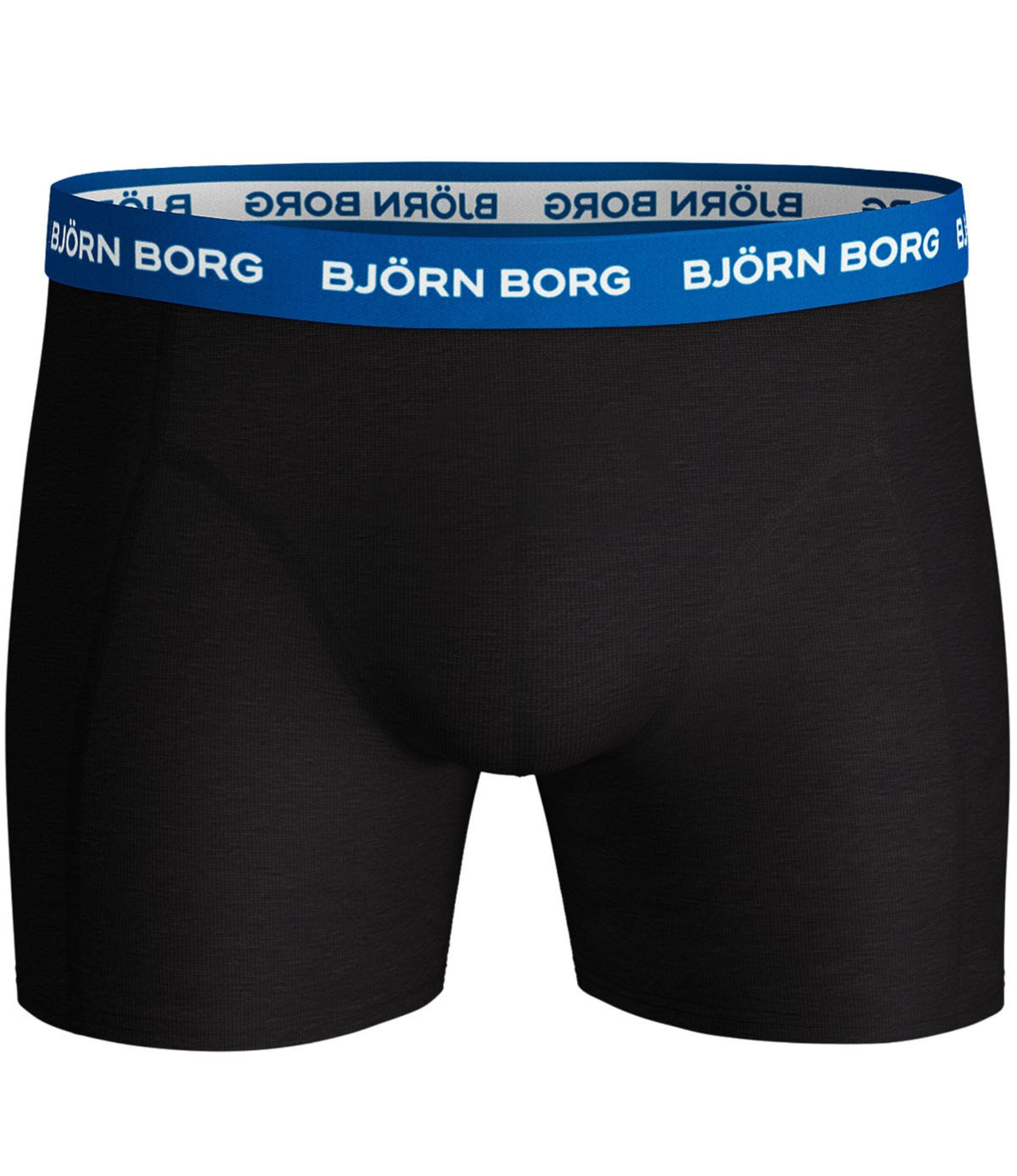 Borg Boxershorts Schwarz2 Björn Solid (3-St)