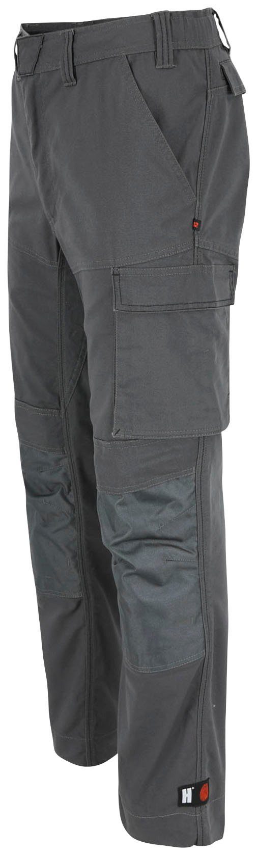 wasserabweisend bequem Multi-pocket, grau Herock SOCRES beschichtet, 2-Wege-Stretch, Arbeitshose