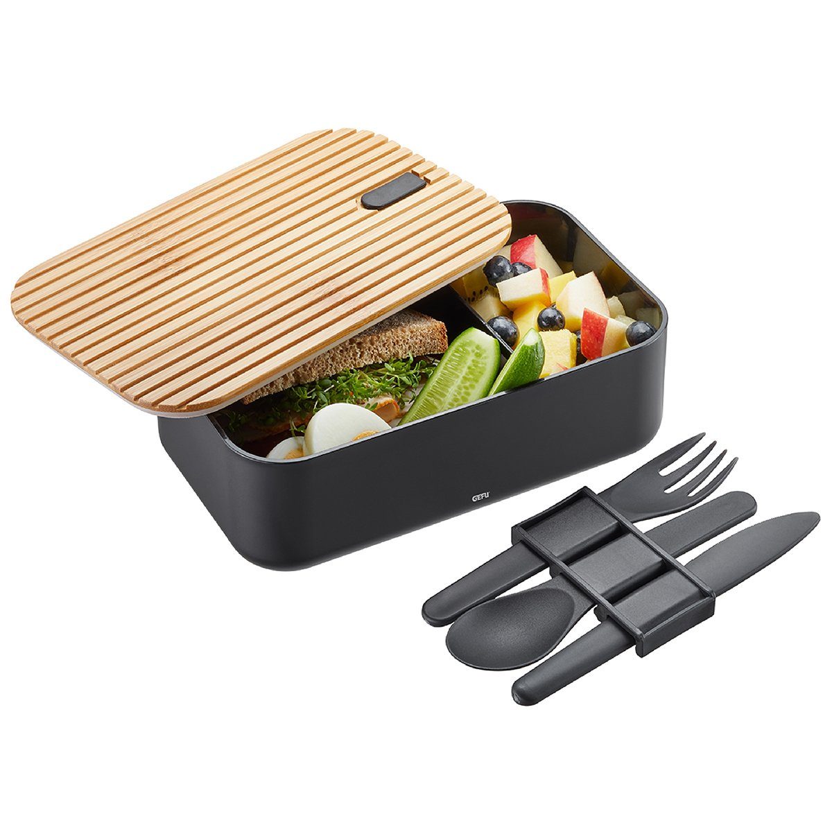 GEFU Lunchbox Lunchbox ENVIRO mit Fächer Kinder Brotdose Box Bro